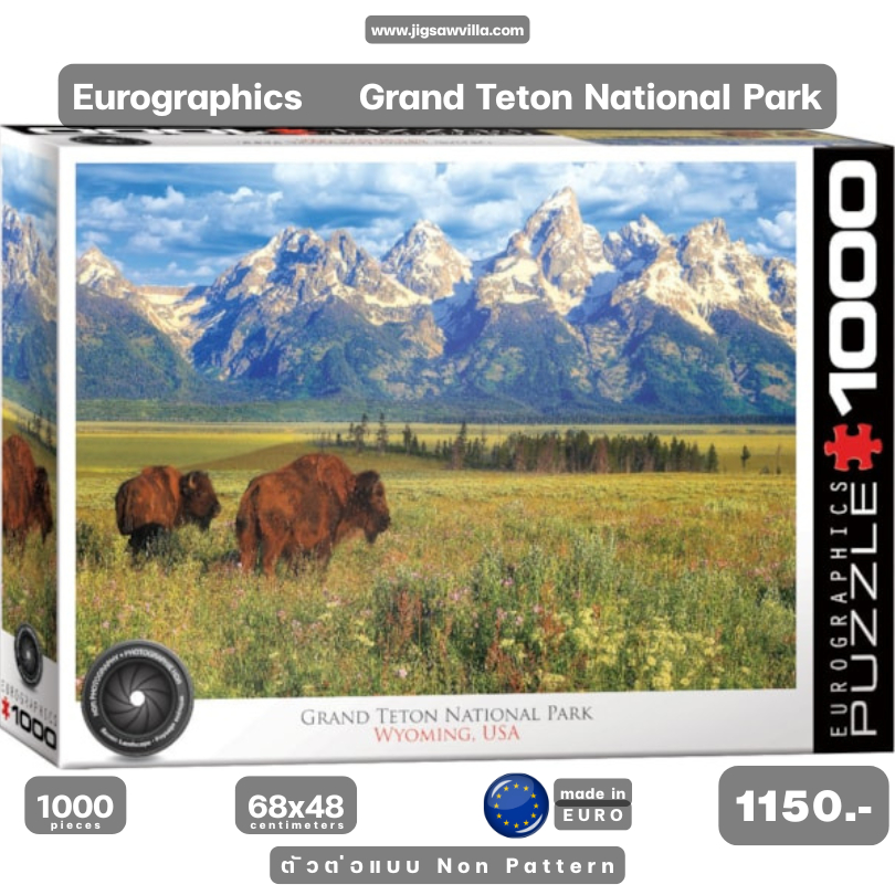 Eurographics - Grand Teton Nation Park Wyoming,USA 1000 ชิ้น Jigsaw Puzzle 1000 pcs Made in Germany 