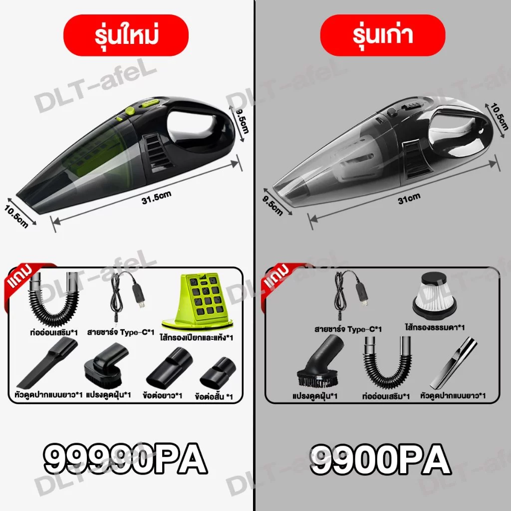 🔥รับประกัน 5 ปี🔥 เครื่องดูดฝุ่น ดูดได้ทั้งแห้งและเปียก เครื่องดูดฝุ่นไร้สาย เครื่องดูดฝุ่นในรถ thumbnail 3