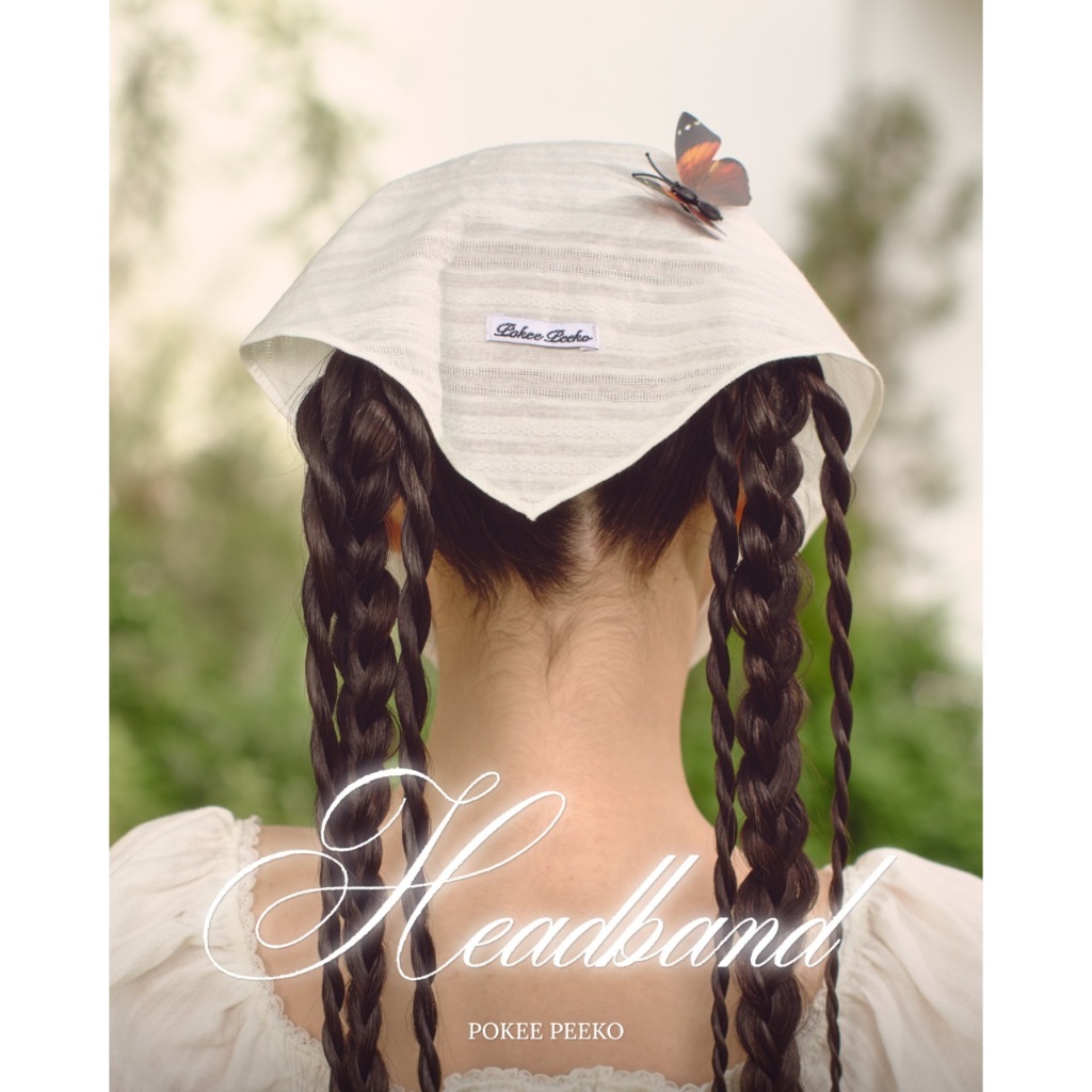 POKEE | HEADBAND 💐ผ้าโพกหัวลายดอกไม้และสีพื้น