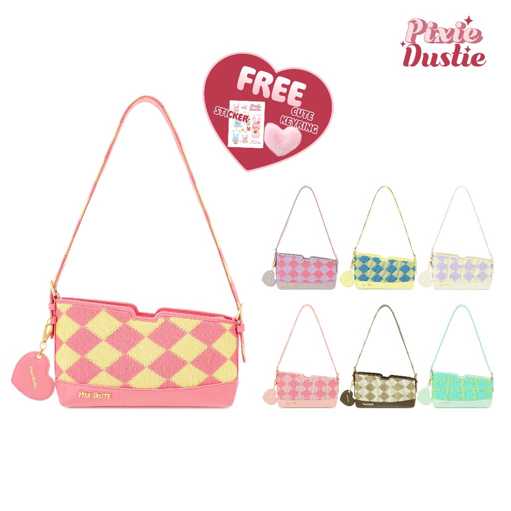 Louis Montini (Pixie Dustie) กระเป๋าสะพายไหล่ รุ่น Pixie Heartgem Bag PIX08