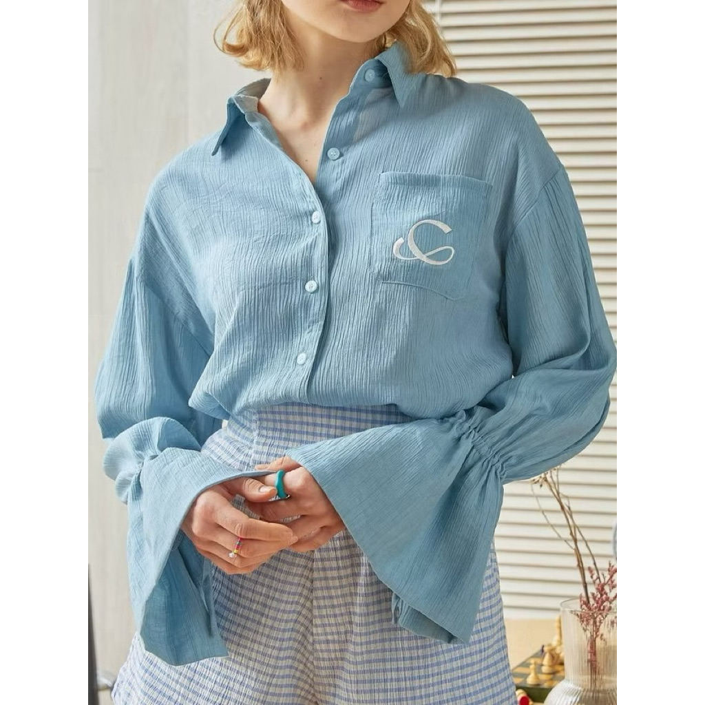 ส่งต่อ COPPER.BKK Crumble C Shirt เสื้อเชิ้ต แขนระบาย