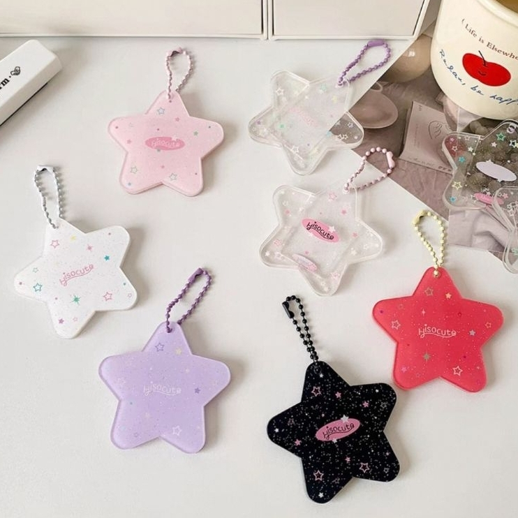 พร้อมส่งจากไทย!!! พวงกุญแจดาว พวงกุญแจกรอบรูปที่ใส่บัตรกลิตเตอร์ งานDIY ใส่รูปได้งานสวยงานเกาหลีลายน่ารัก *ไม่มีปริ้นรูป ราคา ถูกที่สุด ดีลบีเคเค แกลเลอรีภาพที่ 6