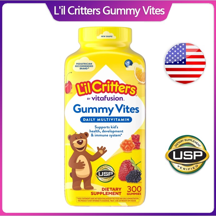 (Exp.09/2026)L’il Critters Gummy Vites Daily Multivitamin 300 GUMMIES