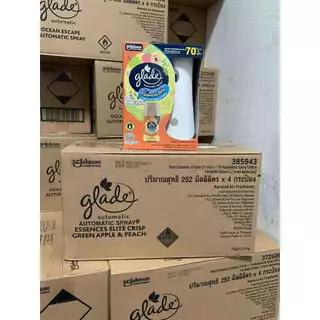 เกลดออโตเมติค สเปรย์ปรับอากาศอัตโนมัติ 252 มล Glade Automatic Spray Air Freshener 252ml เครื่อง+น้ำหอม