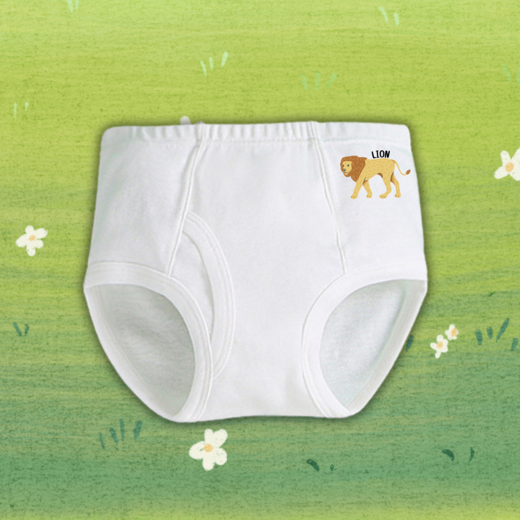 กางเกงในเด็ก กางเกงในขาสั้น เด็กชาย ลายสัตว์ป่า ยืดหยุ่นเบาสบายไม่เข้าวิน 2-12 ปี - รูปที่ 3