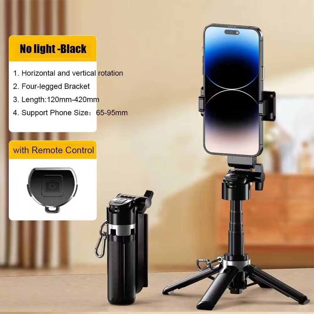 New M1 Mini ไม้เซลฟี่ 3in1 ขาตั้งกล้อง ไม้เซลฟี่ กริปจับมือถือ พร้อมรีโมทบลูทูธ Bluetooth พกพาง่าย P