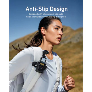 Telesin DJI Osmo Pocket 4 / 3 Quick-Release Backpack Mount ที่ยึดกระเป๋าเป้แบบหนีบ (ปลดเร็ว)