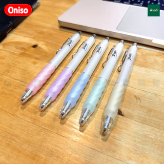 (ใหม่ 2025) Oniso Pearl ปากกาเจลหัวลูกลื่น 2 ชั้น 0.38MM ปากกาเจลแห้งไว ด้ามจับนุ่ม Oni-FD001
