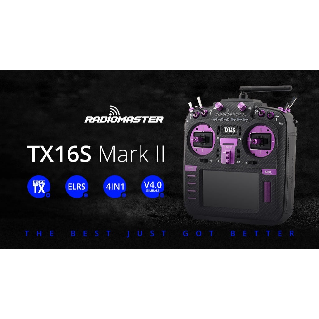 RadioMaster TX16S Mark II Max Radio Controller (Joshua Bardwell Edition / ELRS / M2)