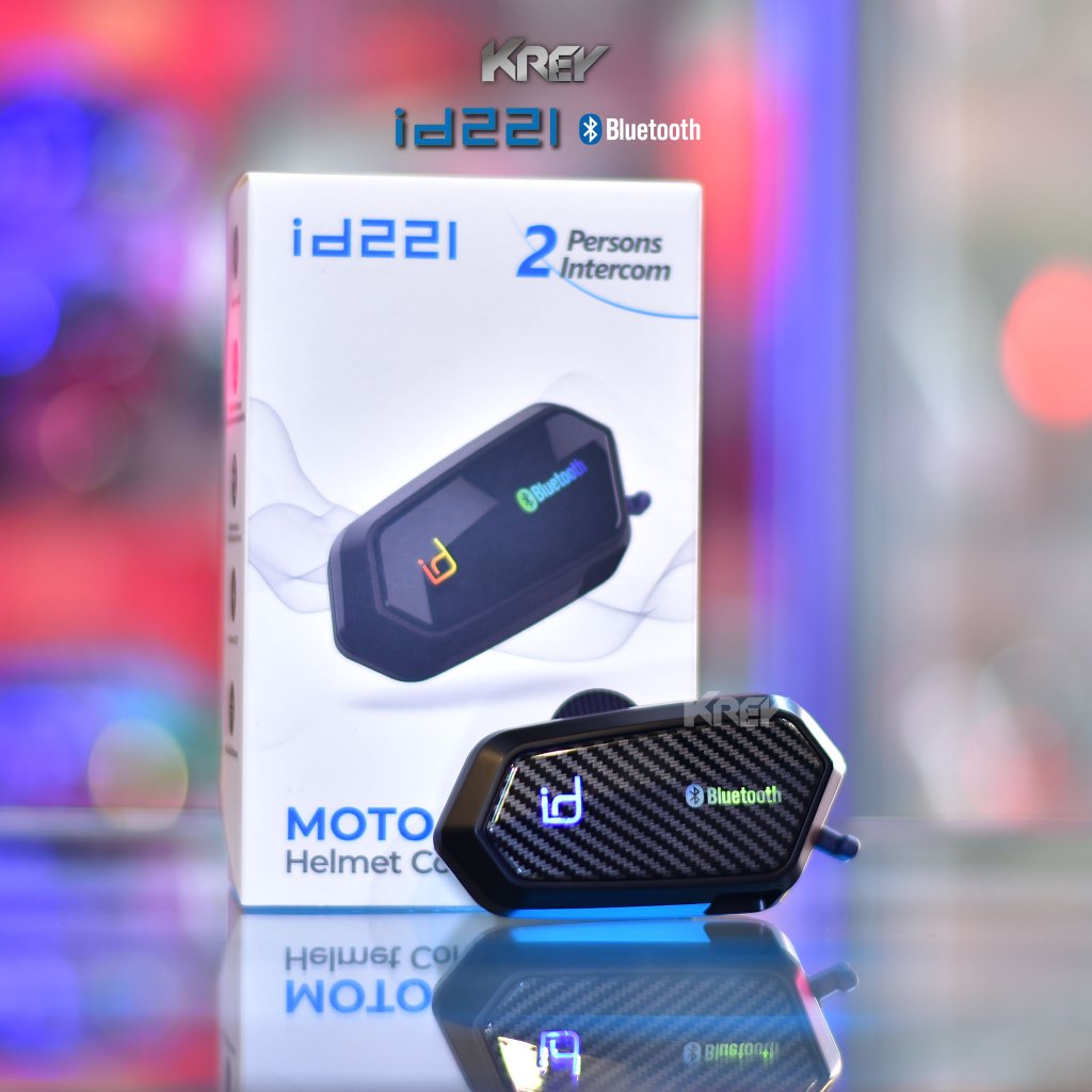 บูลทูธติดหมวก id221 MOTO A2 Pro CARBON (รับฟรี VDOติดตั้ง )