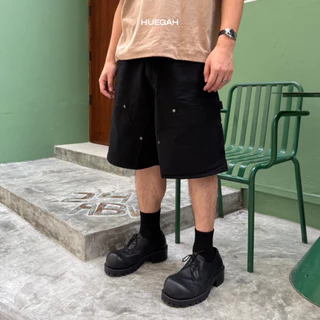 S-13XL HUEGAH WORKMAN SHORTS กางเกงยีนส์สีดำขาสั้น ไซซ์ใหญ่