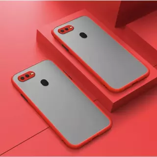 เคสขอบสีหลังด้าน สำหรับ Oppo A12 A5S F9 A7 A3S A5 A9 2020 A31 A1K A53 Reno2F Reno4 5 6 7 Reno7Z Reno8Zเคสกันกระแทก