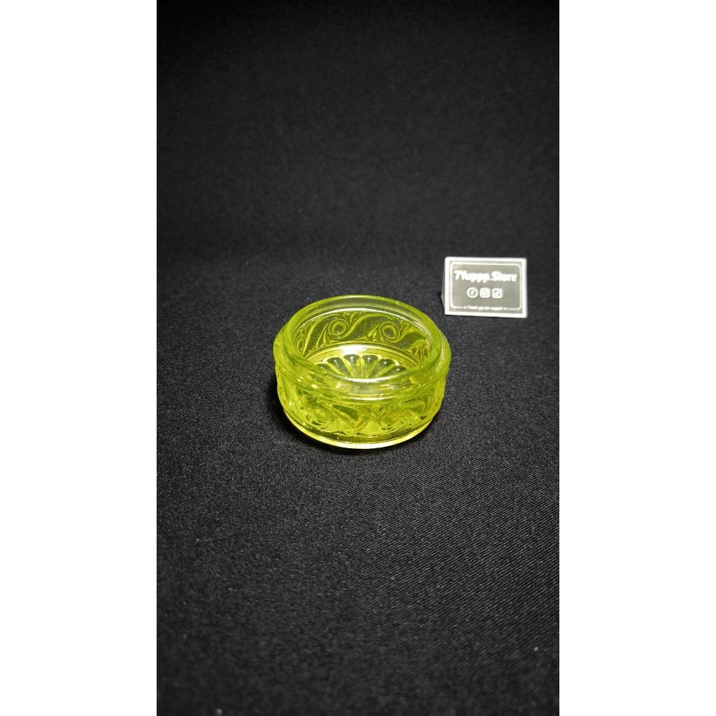 ตลับกลม ยูเรเนียม Uranium Glass (หายาก)