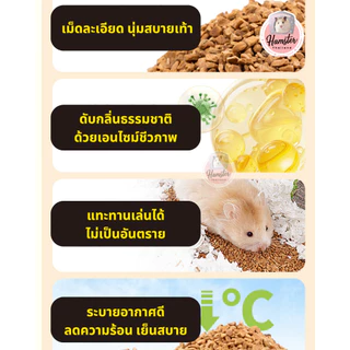 Hamsterthailand รองกรงเปลือกวอลนัท 2.5Kg รองกรง แฮมสเตอร์ วอลนัท รองหรงหนูแฮมสเตอร์