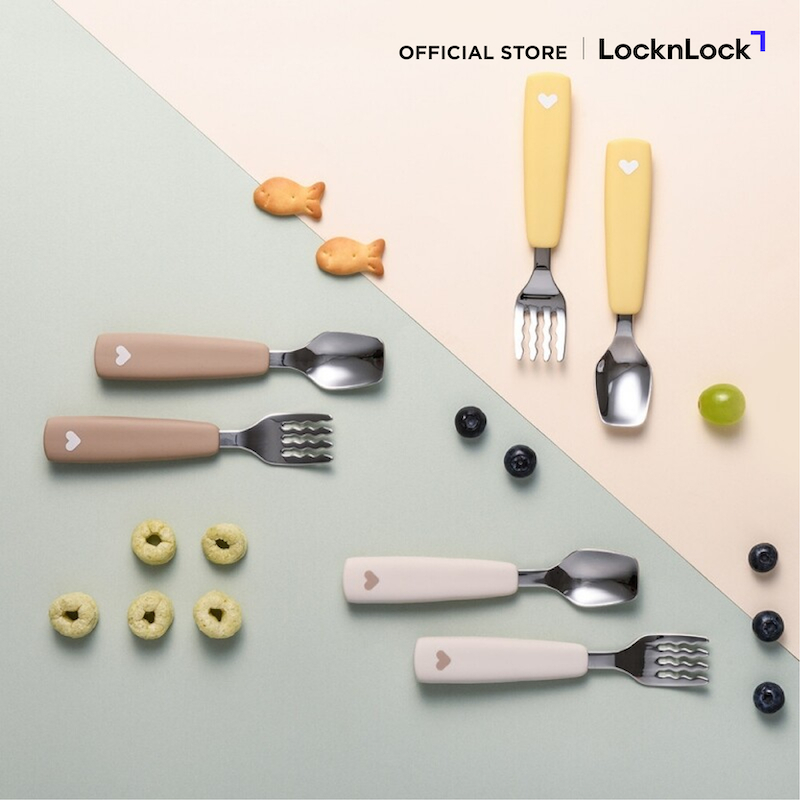 LocknLock เซตช้อน-ส้อม Little Luv Baby Spoon & Fork Set รุ่น LBB310 - รูปที่ 4