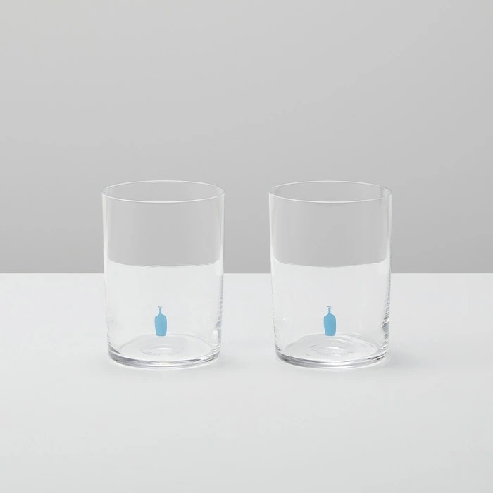 Blue Bottle Coffee X Common Cold Drink Glass 350ml(2 ชิ้น)แก้วกาแฟสำหรับใส่เครื่องดื่มเย็น