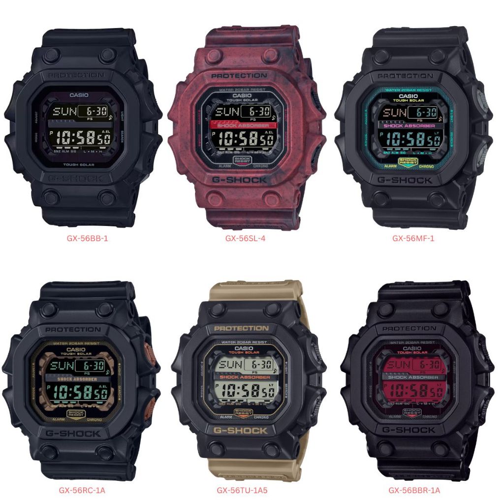 นาฬิกาข้อมือ Casio G-shock Limited Edition GX-56 Series GX-56BB-1 GX-56MF-1 GX-56BBR-1 GX-56TU-1A5 G