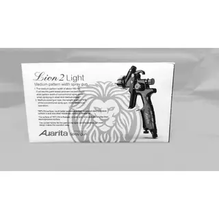 Auarita กาพ่นสี กาบน Lion 2 Light หัวเล็ก 0.8 1.2 มม. ความจุ 250ซีซี กาบน กาหงาย