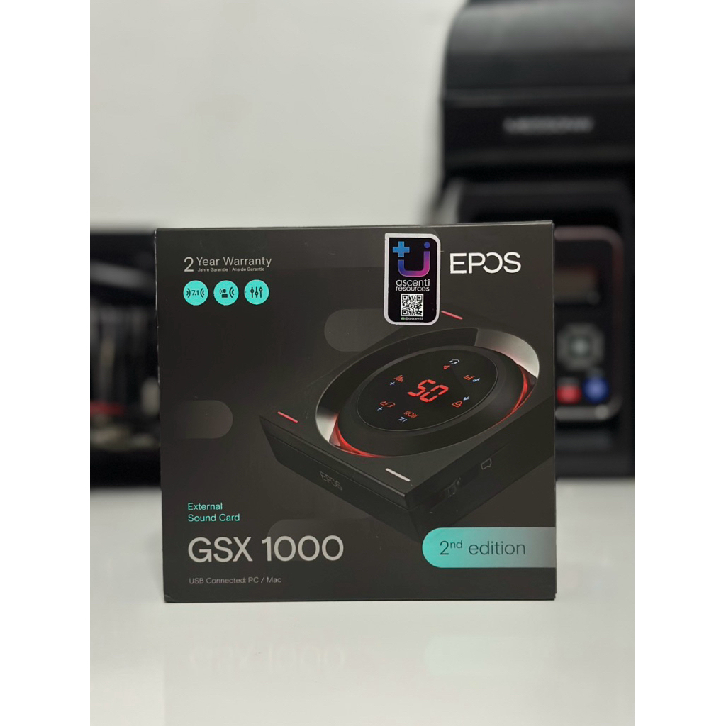USB SOUND CARD (ซาวด์การ์ดยูเอสบี) EPOS GSX 1000 2nd EDITION (BLACK) (มือสอง)