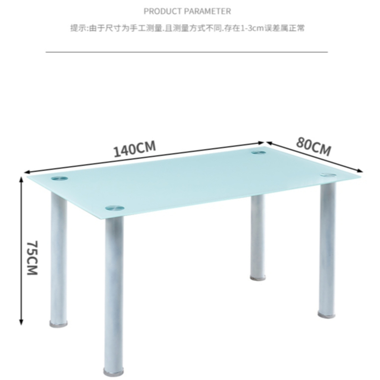 ชุดโต๊ะอาหาร + เก้าอี้ 4 และ 6 ที่นั่ง กระจกขาว (จัดส่งเป็นแพ็คลูกค้าประกอบเอง) - รูปที่ 2
