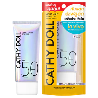 CATHY DOLL - Ultra Light Sun Fluid SPF50+ PA++++ (70ml.) เคที่ดอลล์ อัลตร้าไลท์ซันฟลูอิด เอสพีเอฟ50+ พีเอ++++