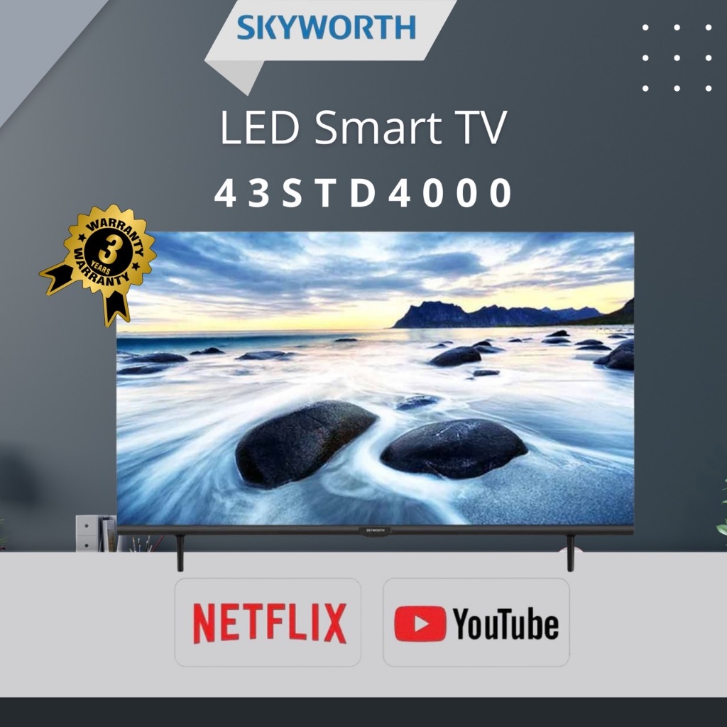 SKYWORTH LED Smart TV รุ่น 43STD4000 ดิจิตอลทีวี