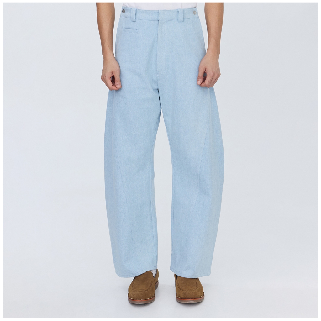 I FOUND YOU JEANS (LIGTH BLUE ) - กางเกงขายาว ทรงหลวม