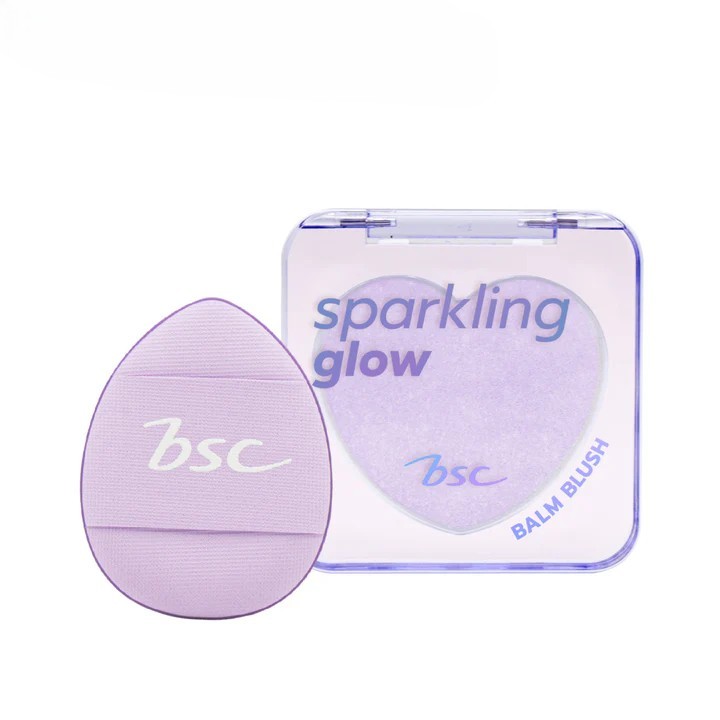 BSC Sparking glow balm blush บลัชออน เนื้อเจลใส อมชมพูระเรื่อฉ่ำโกลว์ 3in1 สามารถทาได้ทั้งตา แก้มและ