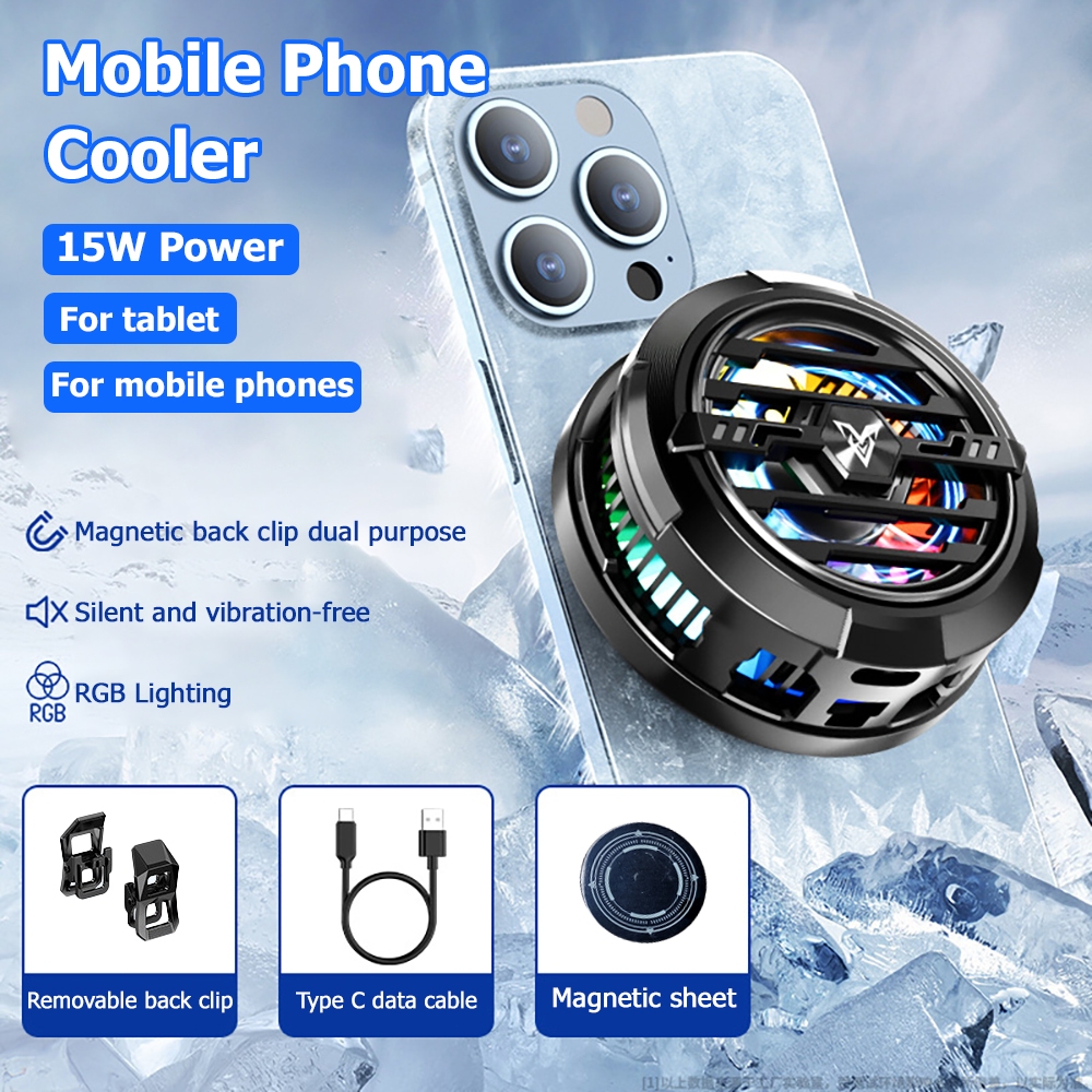 🔥ส่งจากไทย🔥เครื่องทำความเย็นโทรศัพท์มือถือ F27 15W กำลังไฟสูงรุ่นใหม่ พร้อมคลิปหนีบด้านหลัง + แผ่นแม่เหล็กฟรี