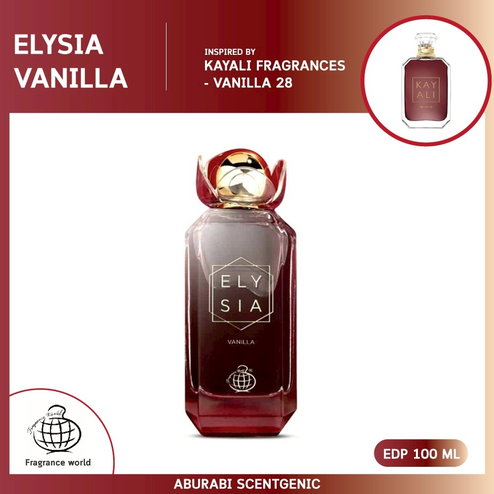 Elysia Vanilla –  Fragrance World โคลน Kayali Fragrances Vanilla 28 น้ำหอมผู้หญิง EDP 100 ml. น้ำหอม