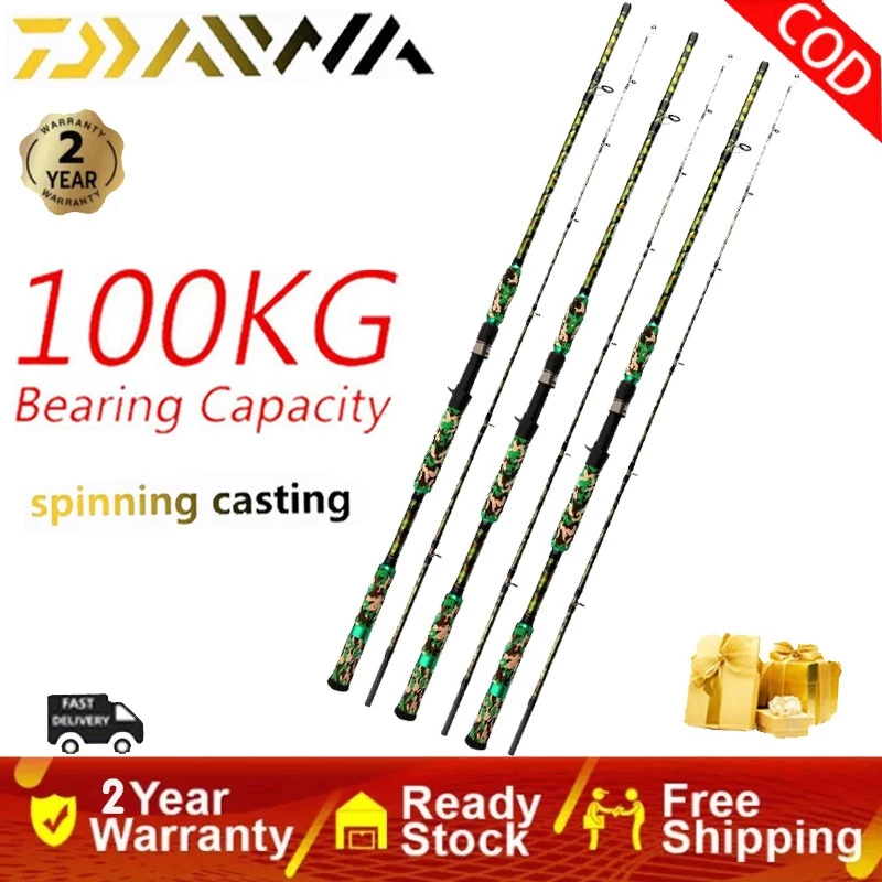DAIWA Rod คันเบ็ดตกปลาอัลตร้าไลท์ 2 ท่อน | คันเบ็ด UL สำหรับจิ๊กกิ้ง | คันเบ็ดพกพาสำหรับตกปลา 3.0M