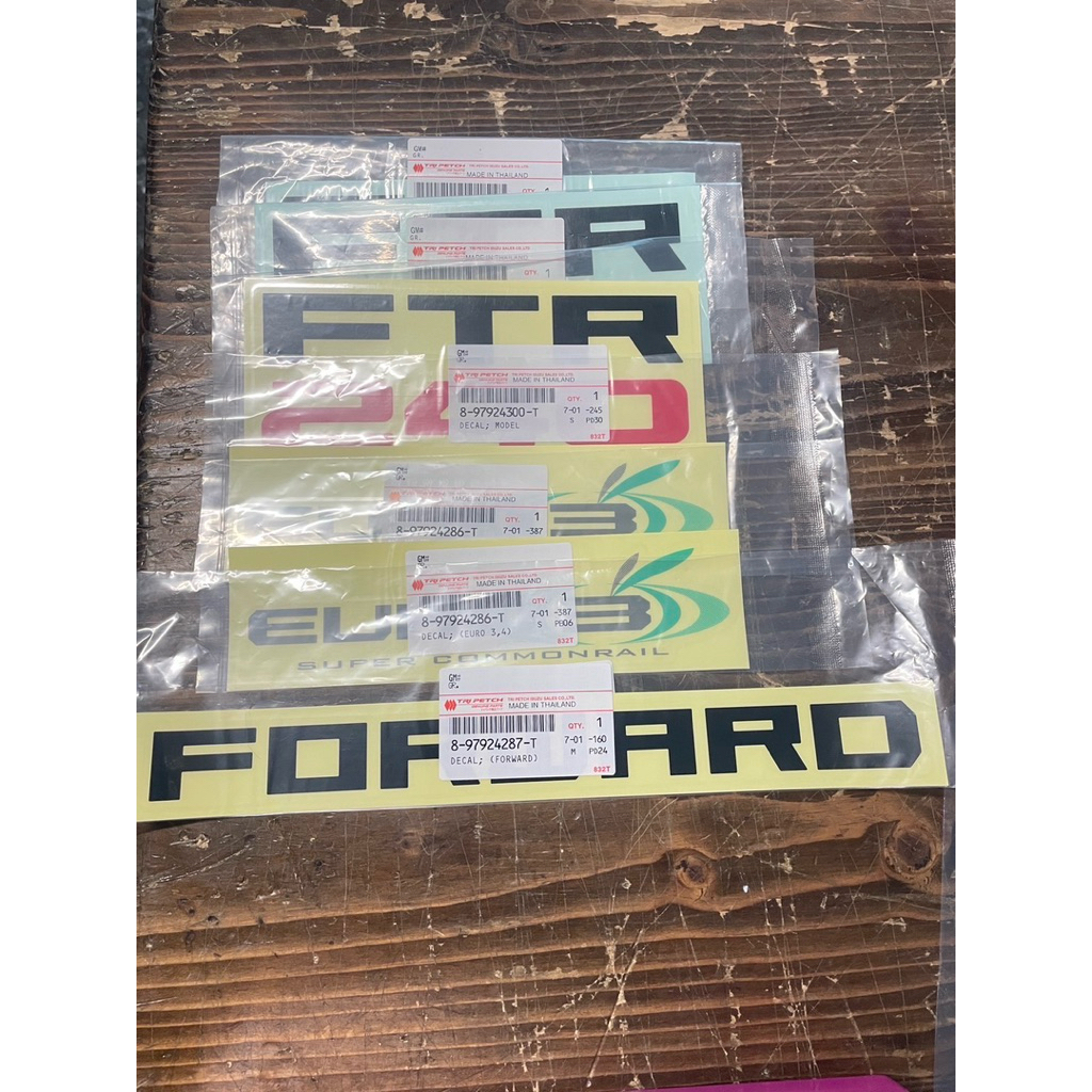 สติกเกอร์ FTR 240  ISUZU ครบชุดแท้