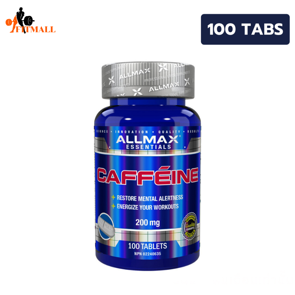 ALLMAX Nutrition Caffeine Pills, 100 Tablets คาเฟอีนเม็ด