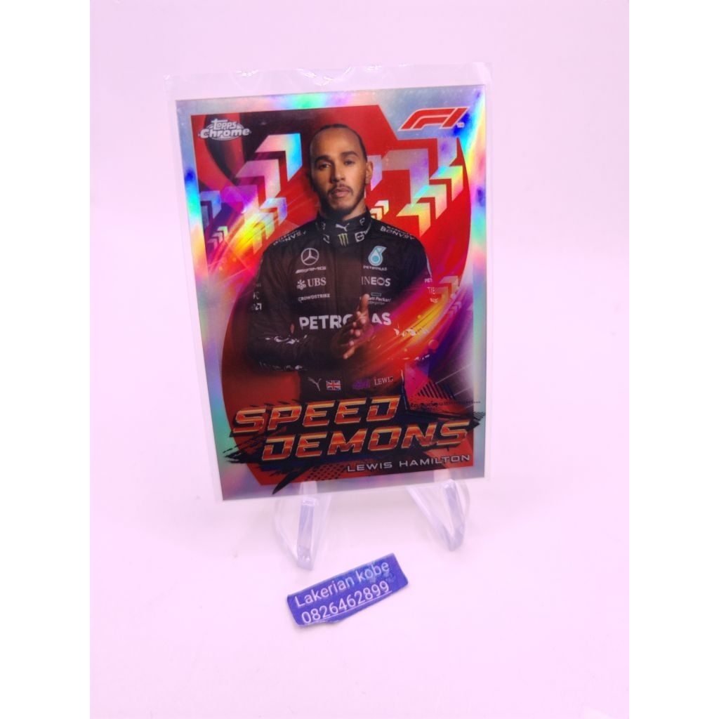 การ์ด f1 2022 topps chrome lewis hamilton