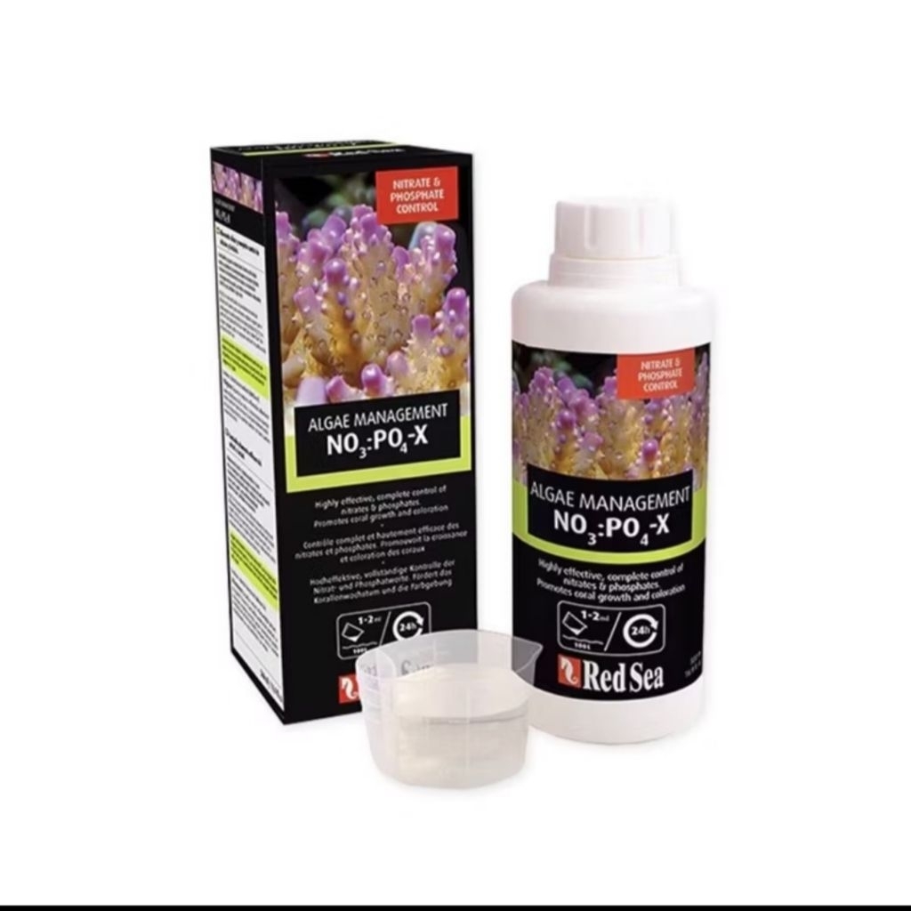 Red Sea NO3 : PO4-X ช่วยลดของเสียในตู้ทะเล 500ml.
