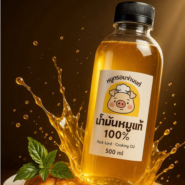 น้ำมันหมูแท้100%เพื่อสุขภาพ คีโตทานได้