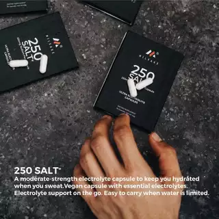 Mileage 250SALT+ Ultra electrolyte capsules เกลือแร่แคปซูล สำหรับเล่นกีฬา