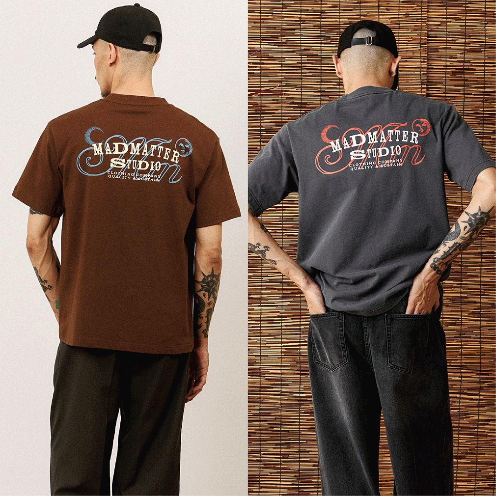 Madmatter - Sun Moon Tee เสื้อยืด คอกลม