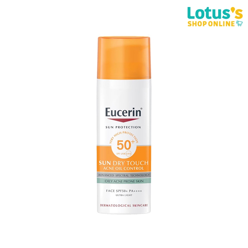ยูเซอริน ซัน ดราย ทัช ออยล์ คอนโทรล เฟซ เอสพีเอฟ 50+ ขนาด 50 มล. EUCERIN SUN DRY TOUCH OIL CONTROL FACE SPF50+ 50 ML.