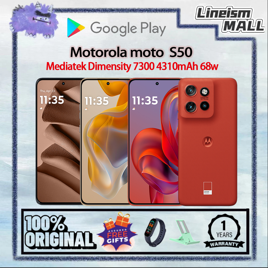 【Global Rom】Motorola moto S50 Mediatek Dimensity 7300 | 6.36 inches 4310mAh 68W Motorola  (Support G