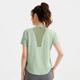 เสื้อยืดออกกำลังกายใส่วิ่ง ใส่ออกกำลังกาย ระบายอากาศดีแห้งไว เสื้อแขนสั้น เสื้อยืดลำลอง รุ่นระบายตะข่ายหลัง JYMD016