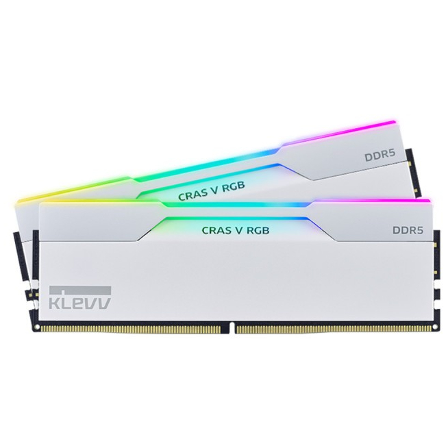 KLEVV CRAS V RGB DDR5 GAMING OC 64GB (32GBx2) 6400MHz WHITE