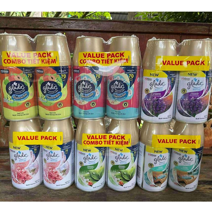 พร้อมส่ง4กลิ่น *แพคคู่สุดคุ้ม*Glade สเปรย์ปรับอากาศ ออโตเมติก(รีฟิลแพคคู่) 🗨มีขายยกลังในร้าน🗨