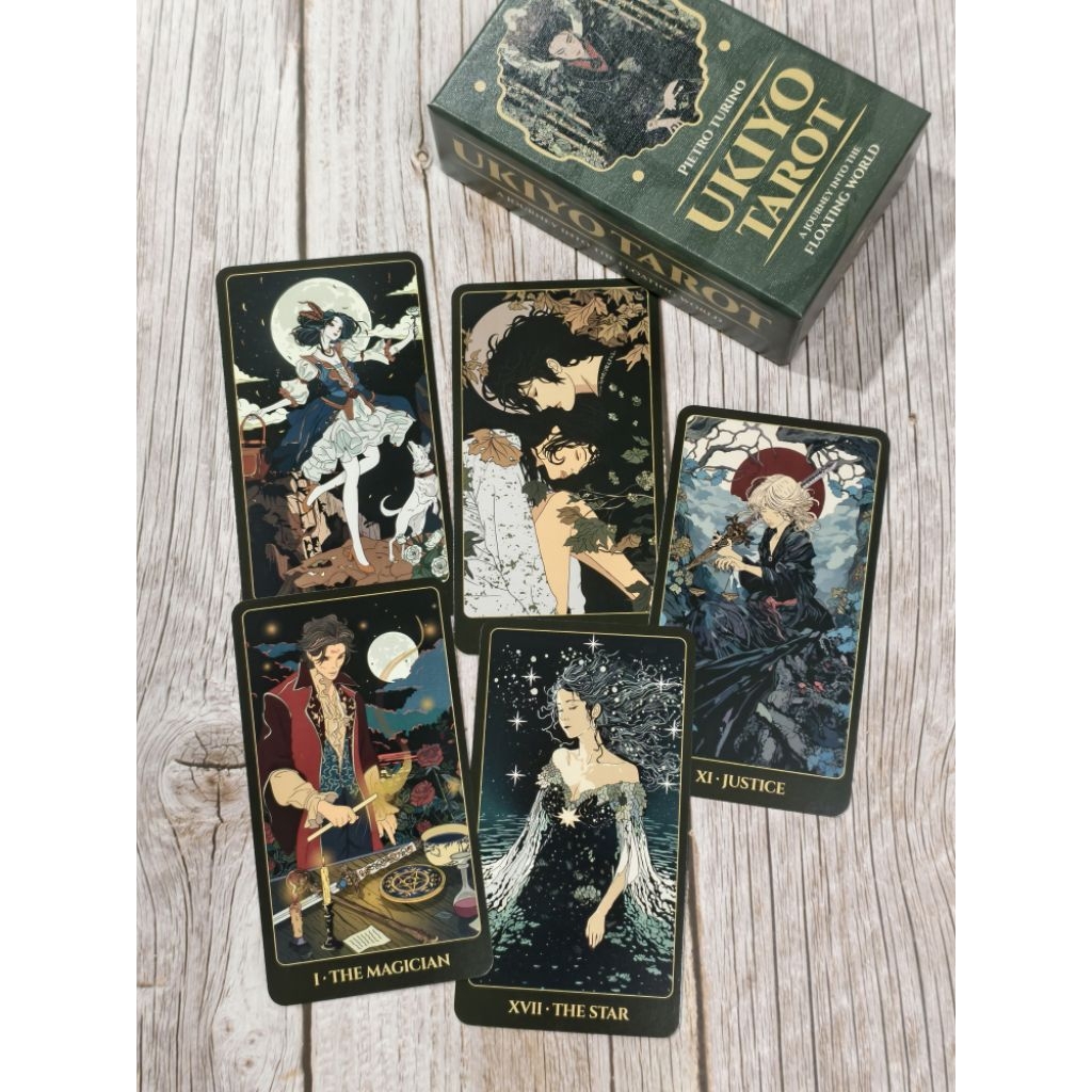 Ukiyo Tarot ไพ่ยิปซีแท้ลายเส้นญี่ปุ่น ไพ่ทาโร่ต์ ไพ่ยิปซี Tarot Cards Decks