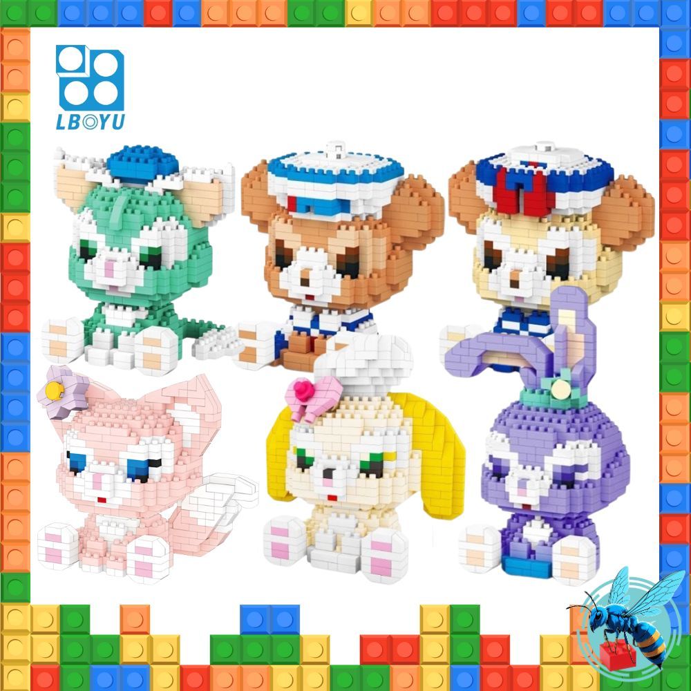 ตัวต่อ นาโน ตุ๊กตาดัฟฟี่ สเตลล่าลู หมีกับกระต่าย​ Nanoblock Duffy and Friends Size L