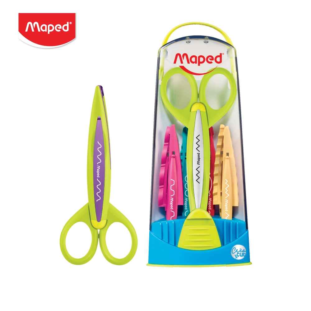 Maped (มาเพ็ด) กรรไกรแพทเทิร์น + ใบตัด 5 แบบ รหัส SC/601005