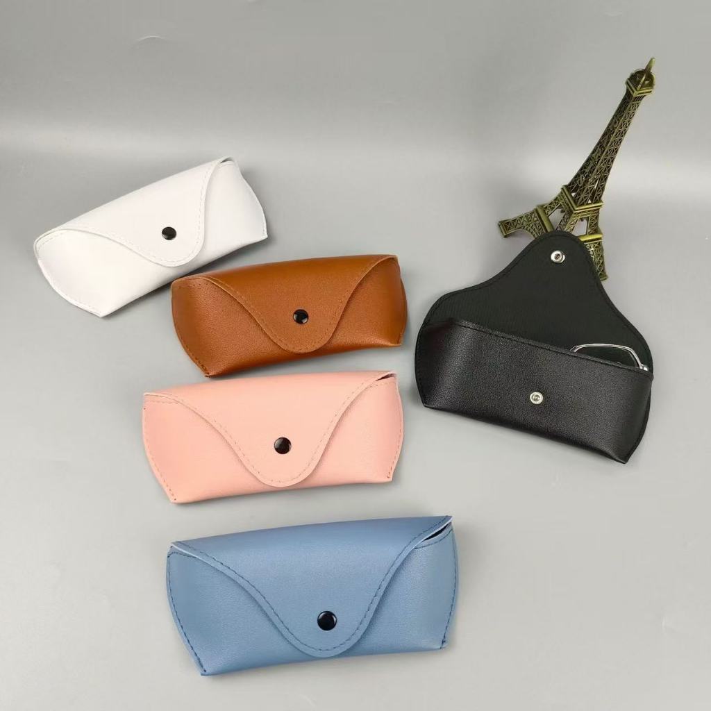 กล่องเก็บแว่นตา กล่องใส่แว่น หนัง PU กระเป๋าหนังนิ่ม แบบพกพา สําหรับใส่แว่นตากันแดด - รูปที่ 2