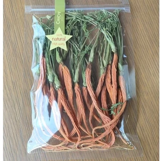 caycay dried carrot แครอทอบเเห้งสำหรับกระต่าย ชินชิล่า เเกสบี้ว