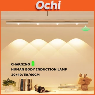 Ochi ไฟตู้เสื้อผ้า LEDไฟเซนเซอร์ ไฟติดตู้โชว์ ไฟเซ็นเซอร์การเคลื่อนไหว ไฟเซ็นเซอร์อัตโนมัติไร้สาย 4 โหมด 3 สีปรับ