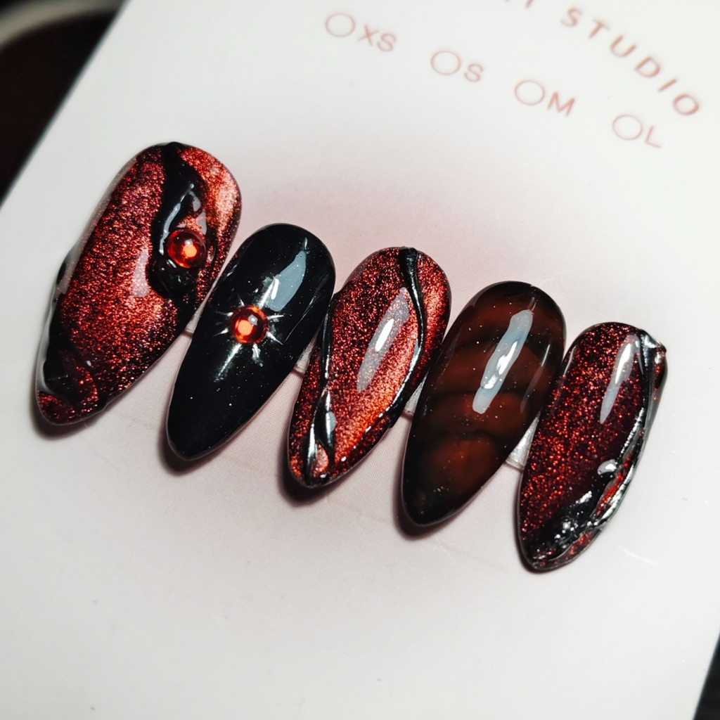 เล็บปลอมเจลแท้100% [รหัส.พสจีน] ลายเล็บเท่ๆคลูๆ แถมฟรีกาว+ตะไบ - รูปที่ 3